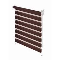 Rolety - Roleta Mini Zebra Z-754 Nature wenge 72,5 x 150 cm - miniaturka - grafika 1