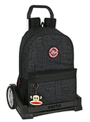 Plecaki - Plecak Safta 758 Ergonomiczny tył z wózkiem Safta Evolution autorstwa Paula Franka Team Playera, 300x140x460 mm, czarny - miniaturka - grafika 1