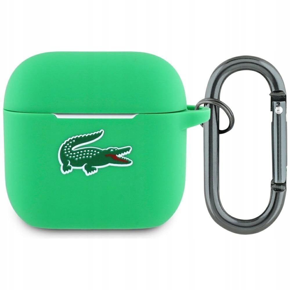Lacoste LCA4SLON AirPods 4 cover zielony Silicone Croc Logo