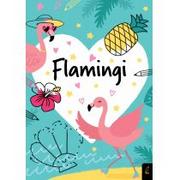 Kolorowanki, wyklejanki - Wilga GW Foksal Flamingi praca zbiorowa - miniaturka - grafika 1