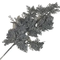 Sztuczne kwiaty - DUŻA GAŁĄZKA BROKAT SREBRO DEKORACJA OZDOBA 68 CM - miniaturka - grafika 1
