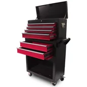 Wózki magazynowe - Mobilny wózek warsztatowy na kółkach 2w1 z szufladami - miniaturka - grafika 1