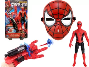 ZESTAW Spiderman FIGURKA Strzelająca RĘKAWICA Wyrzutnia MASKA Spider-Man - Figurki dla dzieci - miniaturka - grafika 1