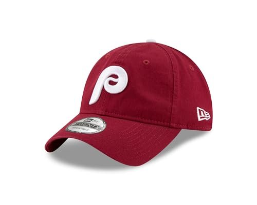 New Era Philadelphia Phillies MLB Core Classic Bordowy Regulowana 9Twenty Czapka - One-Size