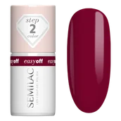 Lakiery hybrydowe - Semilac Lakier do paznokci Easy Off, L19 Cherry Coke - miniaturka - grafika 1