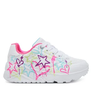 Sneakersy Skechers Uno Lite - My Drip 310391L/WMN Biały - Buty dla dziewczynek - miniaturka - grafika 1