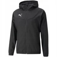 Kurtki męskie - Kurtka męska Puma teamRISE All Weather Jacket czarna 657396 04 S - miniaturka - grafika 1