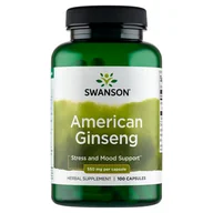 Witaminy i minerały - Swanson American Ginseng 550 mg, 100 kapsułek - miniaturka - grafika 1