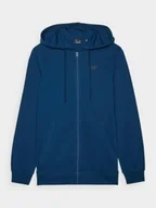 Bluzy męskie - 4F bluza rozpinana męska z kapturem 4FWMM00TSWSM1768 zielony - miniaturka - grafika 1