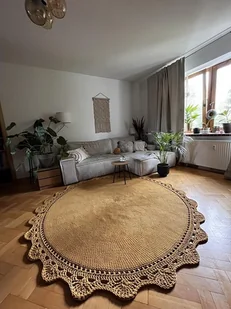 Okrągły dywan, dywan sznurkowy 220 cm - Dywany - miniaturka - grafika 1