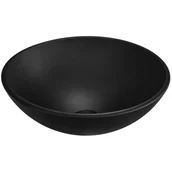 Umywalki - EVG TRADE Umywalka nablatowa LUM-34 42 X 42 X 17 czarny mat - miniaturka - grafika 1