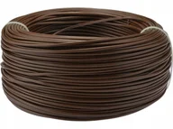 Przewody elektryczne - Conotech Kabel linka giętki Lgy 0,35mm2 brąz 100m - miniaturka - grafika 1