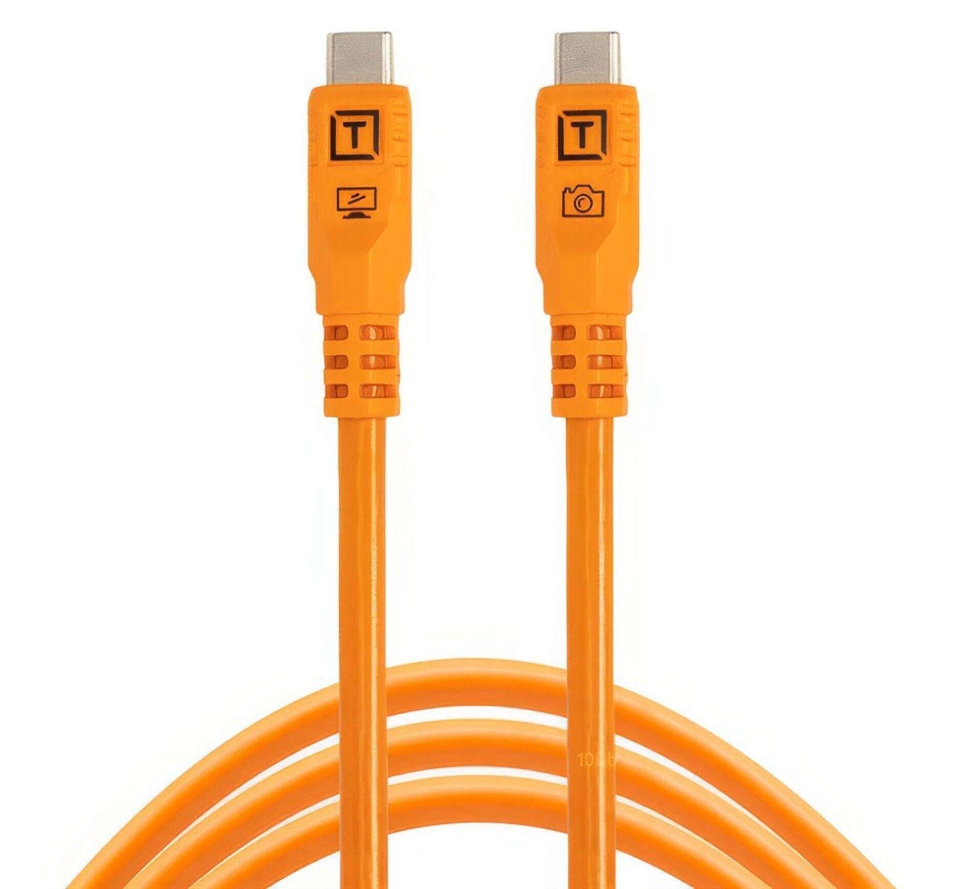 NoName Tether Tools TetherPro USB-C Optima 10G prosty orange 1,8m