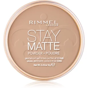 Rimmel London London Stay Matte puder 14 g dla kobiet 010 Warm Honey - Pudry do twarzy - miniaturka - grafika 1