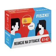 Książki do nauki języka hiszpańskiego - FISZKI - hiszpański - Reakcje na sytuacje A1-A2 - miniaturka - grafika 1