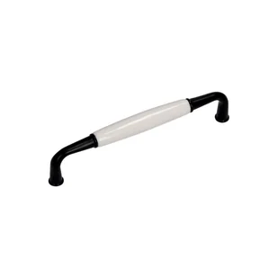 Gamet Uchwyt meblowy UP16 czarny mat/biały rozstaw 128 mm - Meble modułowe i akcesoria Gamet Uchwyt meblowy UP16 czarny mat/biały rozstaw 128 mm - Meble modułowe i akcesoria - miniaturka - grafika 1