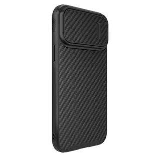 Nillkin Synthetic Fiber S Case etui iPhone 14 Pro Max z osłoną na aparat czarny - Etui i futerały do telefonów - miniaturka - grafika 3