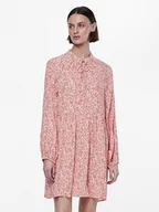 Sukienki - Pieces Sukienka w kolorze beżowo-czerwonym - miniaturka - grafika 1