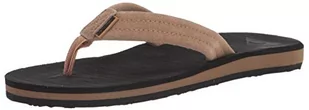 Quiksilver Carver Nubuck M męskie klapki japonki, Brązowy czarny brązowy - 42 EU - Klapki i japonki męskie - miniaturka - grafika 1