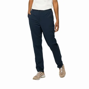Damskie spodnie Jack Wolfskin DESERT ROLL UP PANTS W night blue - 34 - Spodnie sportowe damskie - miniaturka - grafika 1