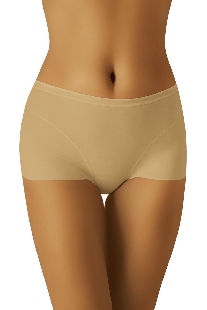 Wol-Bar Eco-Ye beżowy 2XL Majtki wysokie figi