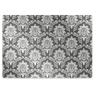 Mata pod fotel ochrona paneli Damasceński wzór 100x70 cm - Podnóżki, podpórki, podkładki - miniaturka - grafika 1