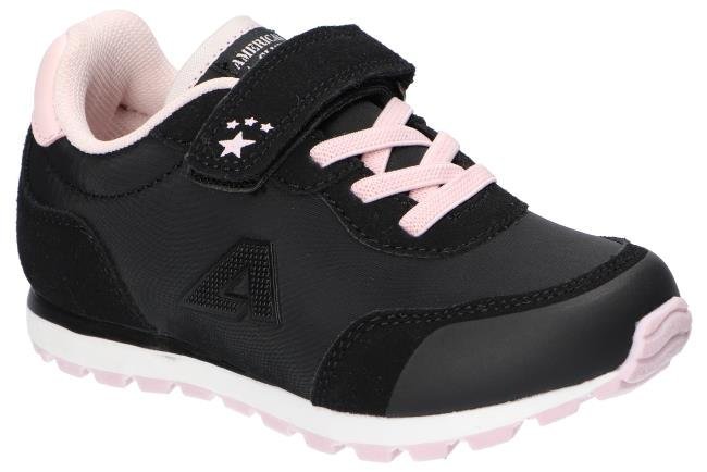 AMERICAN CLUB ES153 LEKKIE MODNE ADIDASY ORYGINALNE BUTY DZIECIĘCE NA RZEP WKŁADKA SKÓRZANA B 31