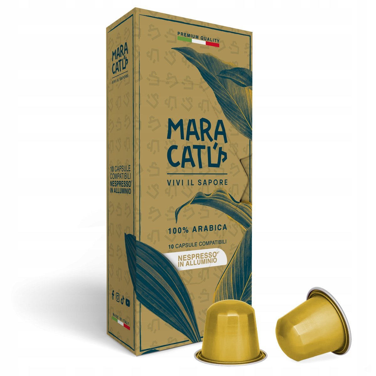 KAPSUŁKI do Nespresso ALUMINIOWE Kawa Włoska Arabika 10 szt Delikatny smak