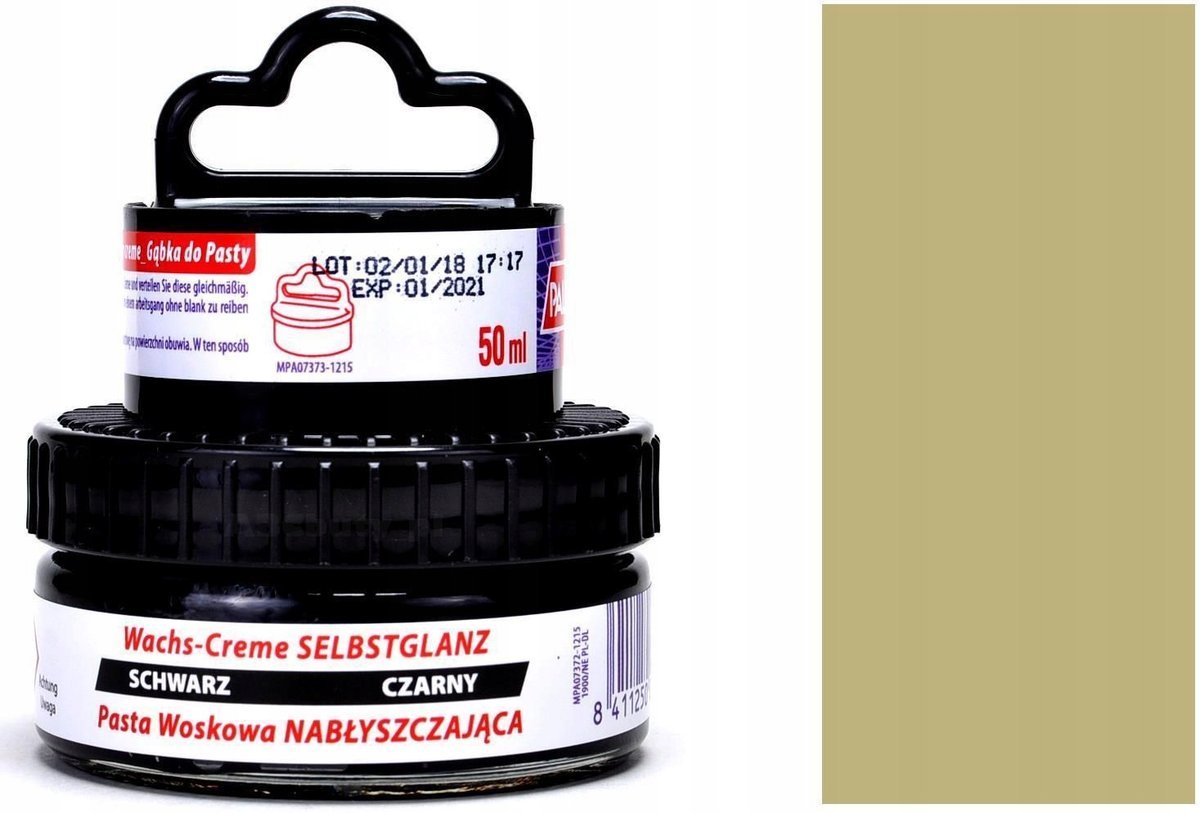 G11-98 BEŻOWA PASTA + GĄBKA DO BUTÓW SKÓRZANYCH 50