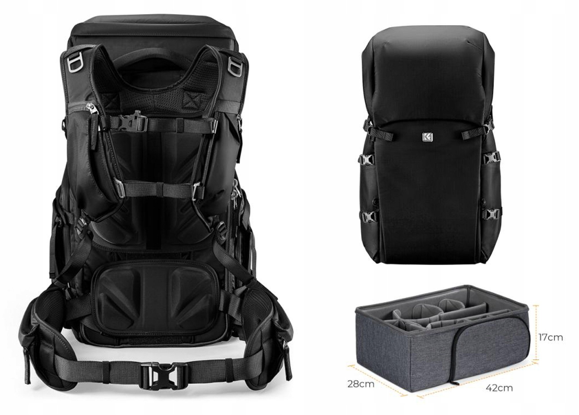 Plecak fotograficzny K&F Concept Star Wander 05 40 l - czarny