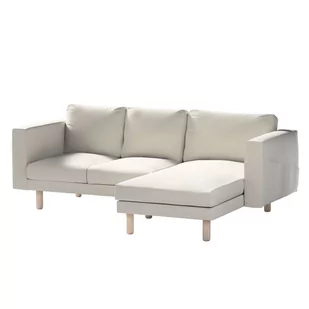 Dekoria pl pl Pokrowiec na sofę Norsborg 3-osobową z szezlongiem jasno szary welwet 231 x 88/157 x 85 cm Ingrid 1026-705-40 - Pokrowce na meble - miniaturka - grafika 1