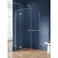 Kabiny prysznicowe - New Trendy EXK-3016 KABINA AVEXA GOLD PROSTOKĄTNA L 90x70x200 CZYSTE 6mm ACTIVE SHIELD - miniaturka - grafika 1