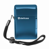 Akcesoria motoryzacyjne - SHELLCASE aluminiowe etui na kluczyk keyless go na smyczy kolor niebieski - miniaturka - grafika 1