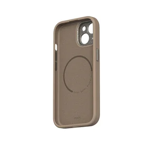 Moshi Napa MagSafe - Skórzane etui iPhone 15 (Woodsmoke Brown) - Etui i futerały do telefonów - miniaturka - grafika 3
