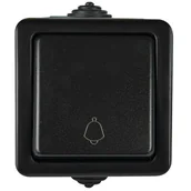 Klawisze i ramki - Łącznik zwierny czarny IP54 TEKNO Kanlux 27353 - miniaturka - grafika 1