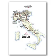Plakaty - Plakat vintage do salonu Giro d'Italia A2 - miniaturka - grafika 1