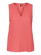 Koszulki i topy damskie - VERO MODA Women's VMNATALI NIA SL WVN Top, Ge Peach, L, ge peach, L - miniaturka - grafika 1