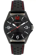 Zegarki męskie - Zegarek Perfect W120-05 męski perforowany pasek - miniaturka - grafika 1