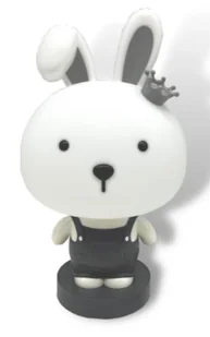 Szara lampka nocna dla dzieci w kształcie króliczka C1-M55 - Lampy stojące Szara lampka nocna dla dzieci w kształcie króliczka C1-M55 - Lampy stojące - miniaturka - grafika 1