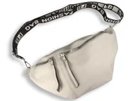 Torebki damskie - Nerka Damska Saszetka Torebka Na Ramię Listonoszka szara - miniaturka - grafika 1