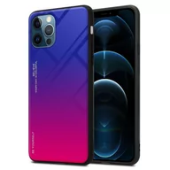 Etui i futerały do telefonów - Pokrowiec Do Apple iPhone 12 PRO MAX Etui w FIOLETOWO - CZERWONY TPU Obudowa Case Cover Plecki Ochronny Cadorabo - miniaturka - grafika 1