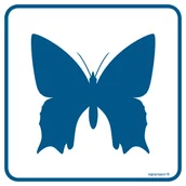 Systemy ekspozycyjne i znaki informacyjne - RA099 RZADKIE OKAZY MOTYLI, FN - FOLIA SAMOPRZYLEPNA; (300X300MM) - miniaturka - grafika 1