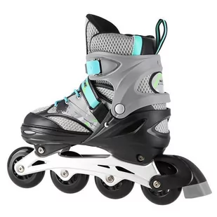 NA10602 CZARNY ROZM. M (35-38)  ŁYŻWOROLKI NILS EXTREME - Rolki - miniaturka - grafika 2