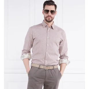 Joop! Jeans Lniana koszula Hanson | Regular Fit - Koszule męskie - miniaturka - grafika 1