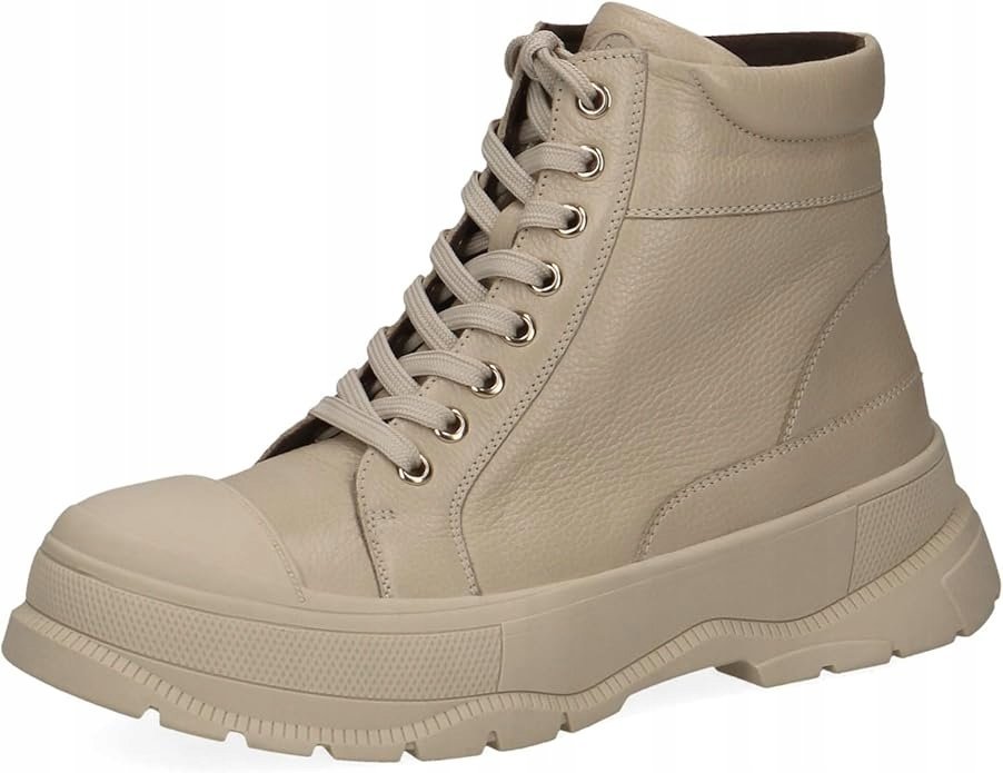 CAPRICE BOTKI DAMSKIE BEŻOWE SKÓRZANE 37 Ż7B