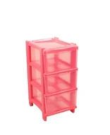 Komody dla dzieci - GIO'STYLE Essential Cassie dla dzieci, 3 szuflady, różowa, wys. 60 cm, wyprodukowano we Włoszech - miniaturka - grafika 1