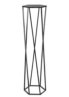 Kwietniki - Kwietnik stojak na rośliny czarny 100 cm - miniaturka - grafika 1