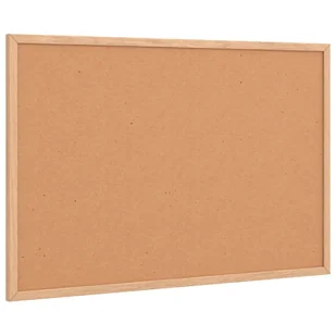 vidaXL Tablica korkowa z ramą z litego drewna sosnowego 60x40 cm - Tablice interaktywne - miniaturka - grafika 1