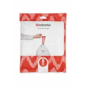 Worki na śmieci - Brabantia PerfectFit worki na śmieci 5L B) 40 szt w rolce White - miniaturka - grafika 1