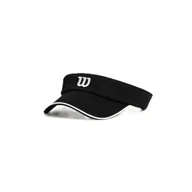 Czapki damskie - Damska czapka z daszkiem Wilson Classic Visor Black - miniaturka - grafika 1